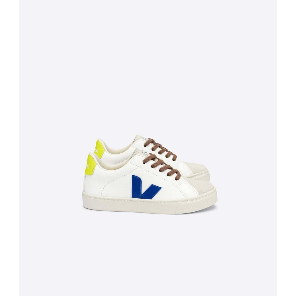 Veja ESPLAR LACES CHROMEFREE Schoenen Kinderen White/Blue | NL 733ILH